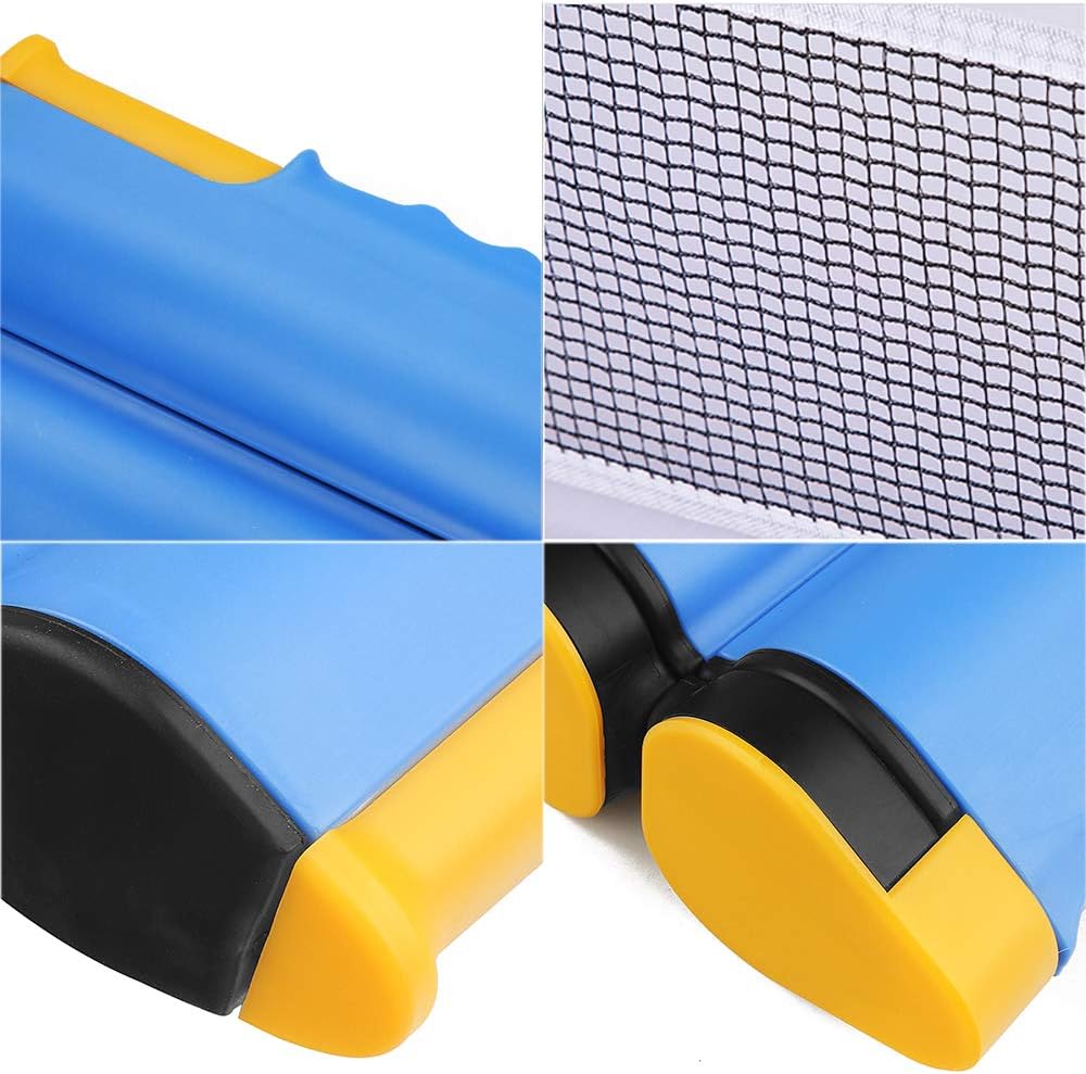 Tischtennisschläger/Schläger,Ausziehbare Tischtennisnetze,6 Ping-Pong Bälle,1*Mesh Bag,tragbar Tisch