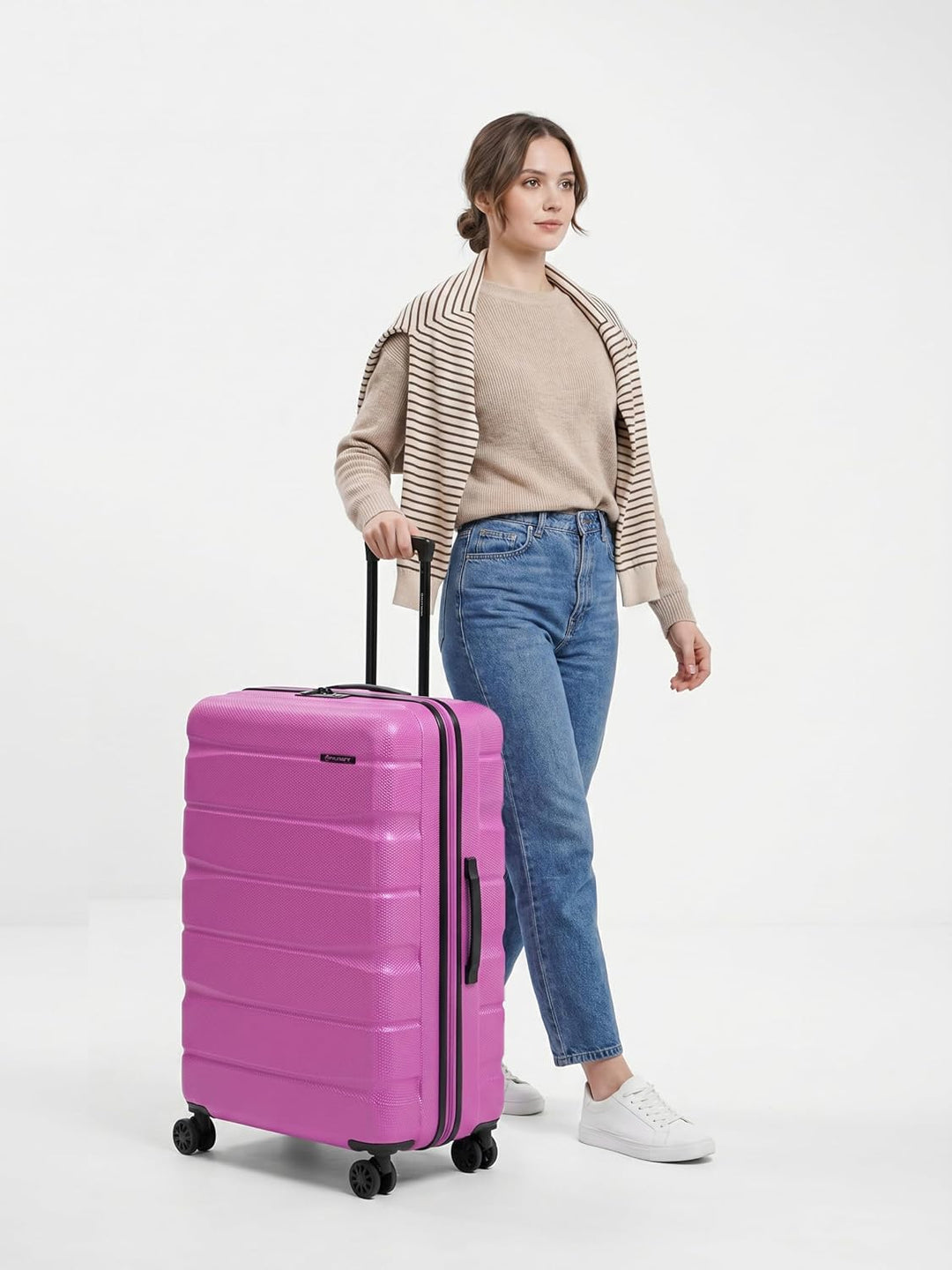 Franky Check-in Koffer für Damen und Herren | grosser XL Trolley 51 x 30 x 76 cm aus hochwertigem, s