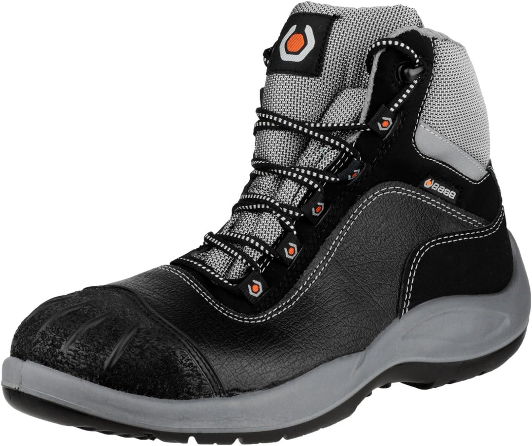 Base B119 Mens Kampfstiefel 49 Schwarz Grau, 49 Schwarz Grau