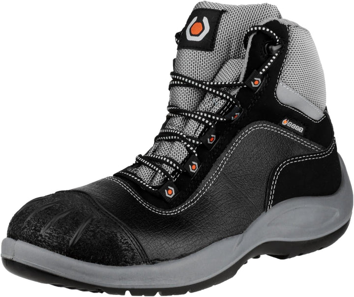 Base B119 Mens Kampfstiefel 49 Schwarz Grau, 49 Schwarz Grau