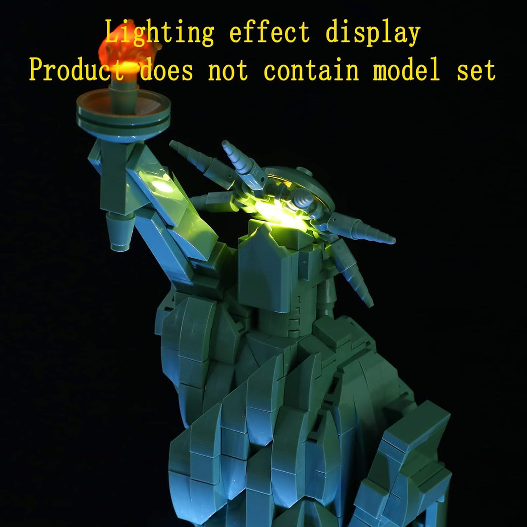 GEAMENT LED Licht-Set (Fernbedienung) Kompatibel mit Lego Freiheitsstatue - Beleuchtungsset für Arch
