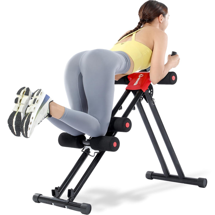 GUUG Bauchmuskeltrainer Bauchtrainer für Zuhause: Bauch Trainingsgerät Klappbar Bauchmuskeltraining