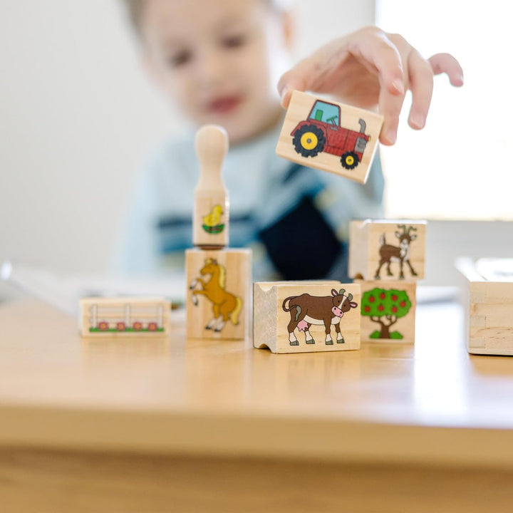 Melissa & Doug Stamp A Scene Farm | Arts & Crafts | Stamp Sets & Stencils | 4+ | Gift for Boy or Gir