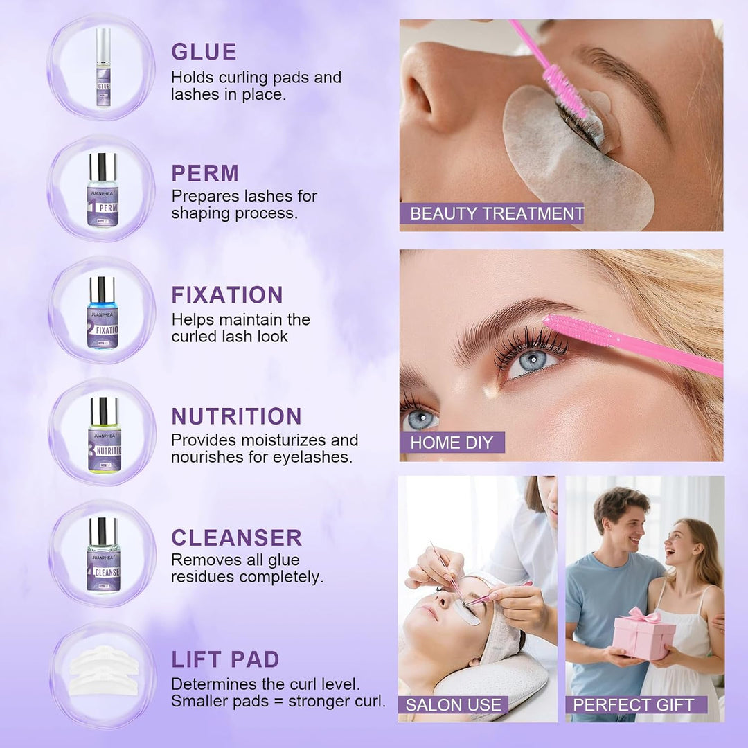 Wimpernlifting Set mit Schwarz, 2026 Lash lifting set mit Schwarz, Professionell Natürliche & Dicker