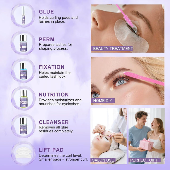 Wimpernlifting Set mit Schwarz, 2026 Lash lifting set mit Schwarz, Professionell Natürliche & Dicker