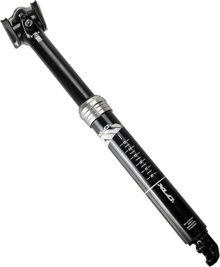 XLC All MTN Teleskopsattelstütze SP-T11 - Robuste Performance fürs Mountainbiken, Schwarz, 420 mm
