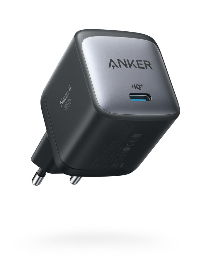 Anker Nano II 65W USB-C Ladegerät Netzteil mit Schnellladeleistung, GaN II Technologie, Kompatibel m