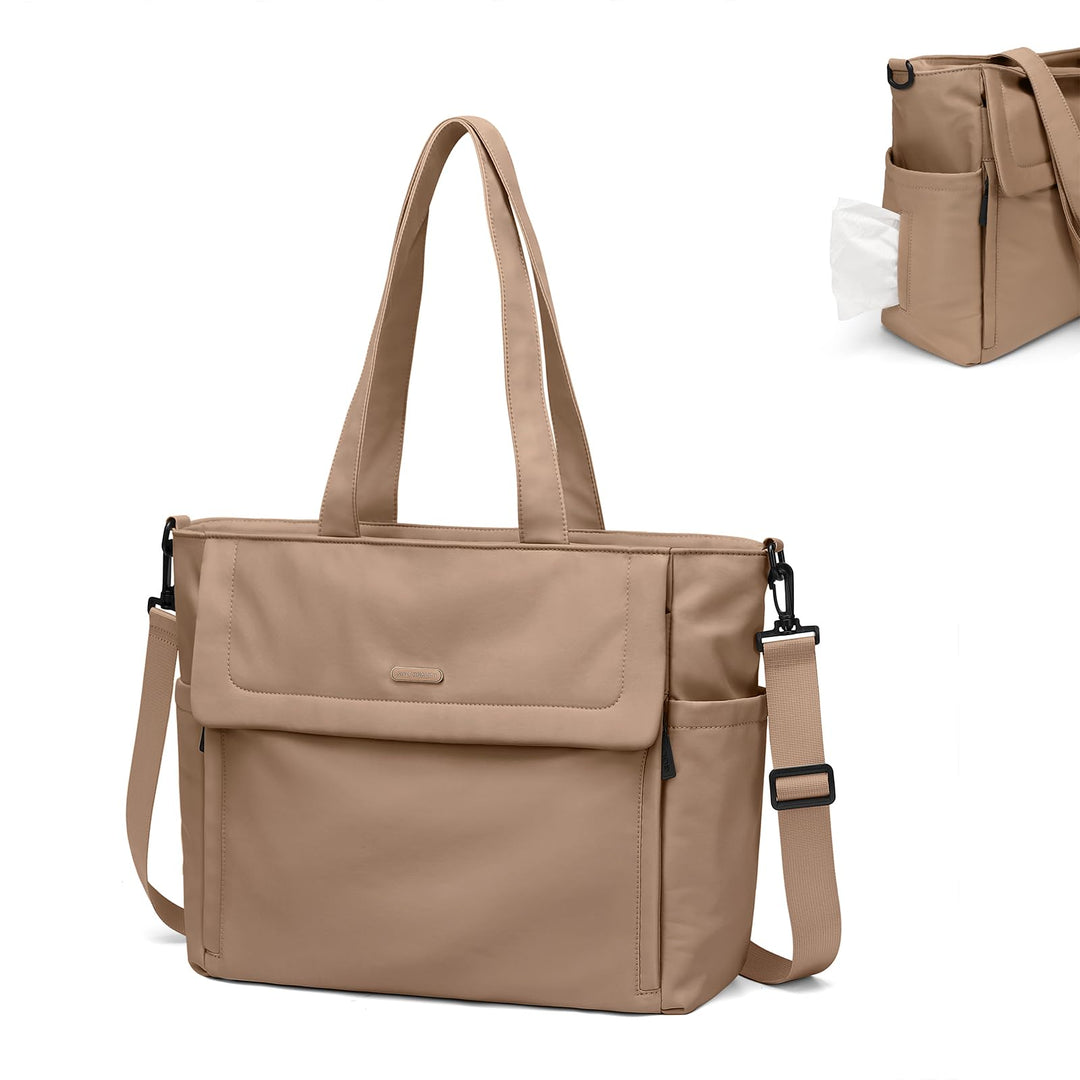22L Puffer Wickeltasche Damen, Lässige Umhängetasche für Mütter, Geräumige Wickeltasche für Unterweg