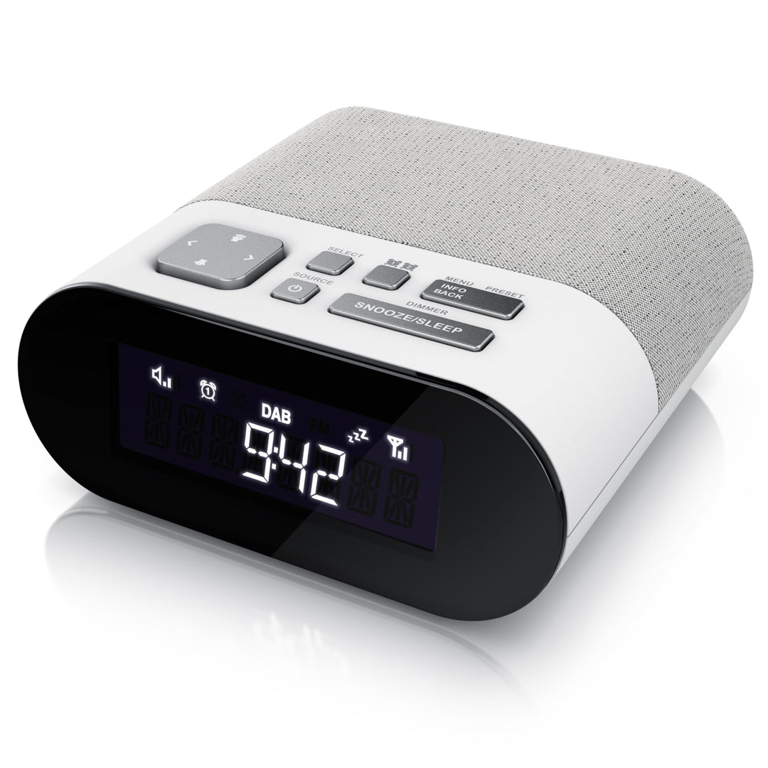 CSL - DAB Plus Radio digital - Radiowecker DAB+ FM UKW - je 20 Speicherplätzen – 16 Lautstärkestufen