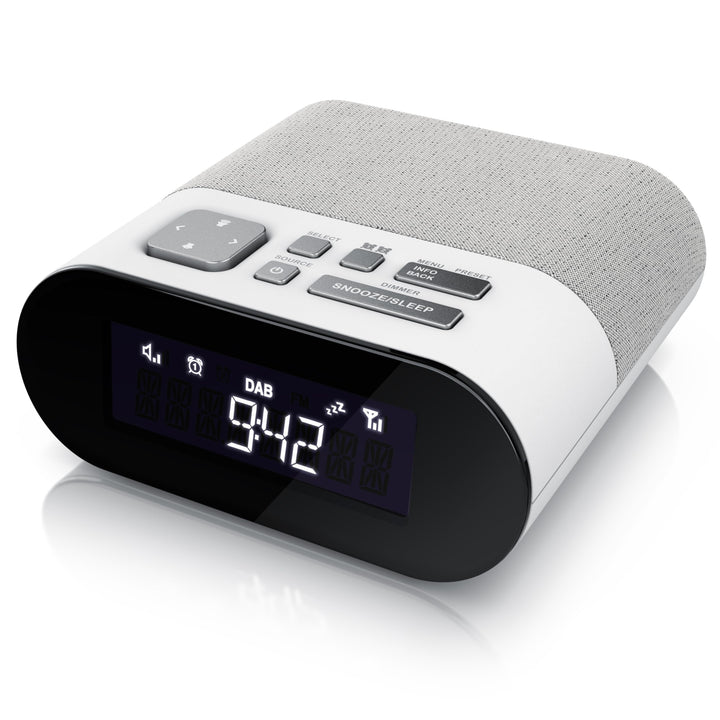 CSL - DAB Plus Radio digital - Radiowecker DAB+ FM UKW - je 20 Speicherplätzen – 16 Lautstärkestufen