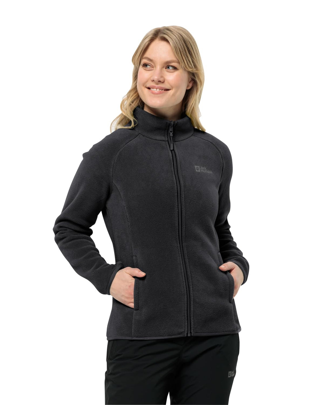 Jack Wolfskin Damen Moonrise Fz W Fleece-Jacke XS Schwarz, XS Schwarz