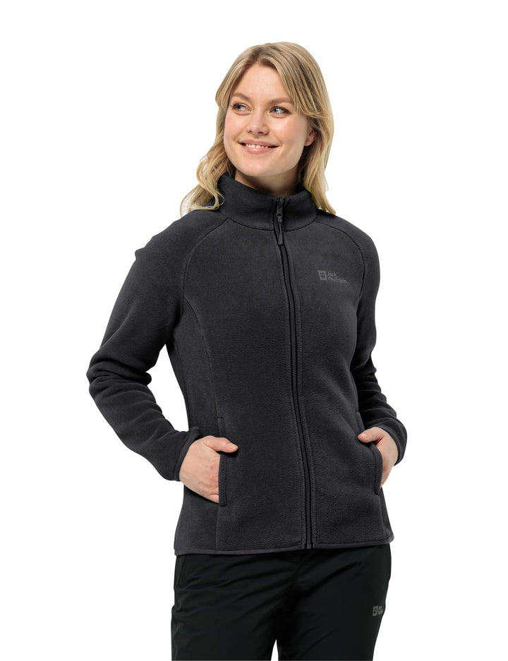 Jack Wolfskin Damen Moonrise Fz W Fleece-Jacke XS Schwarz, XS Schwarz
