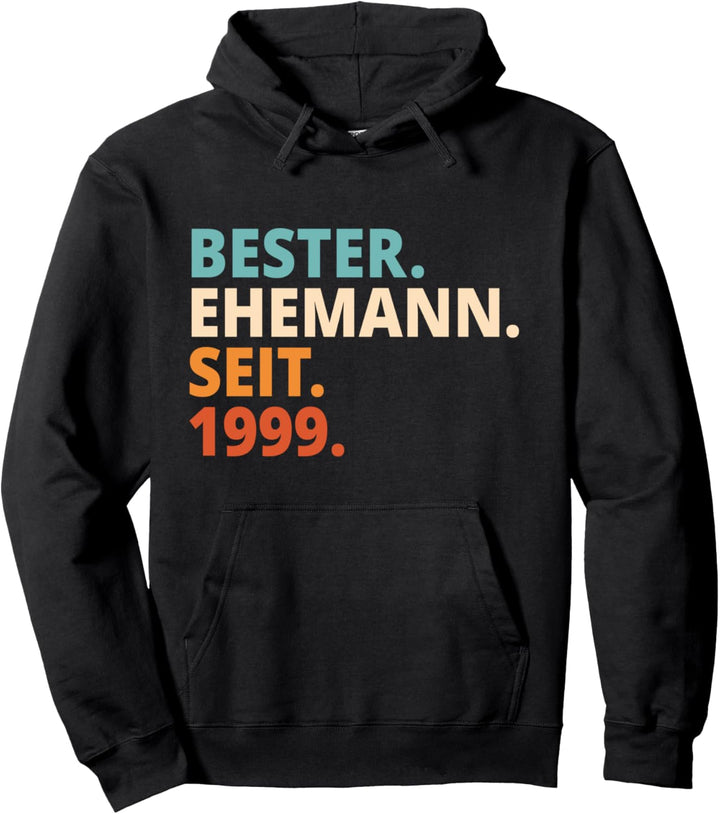 Bester Ehemann Seit 1999 23. Hochzeitstag Pullover Hoodie