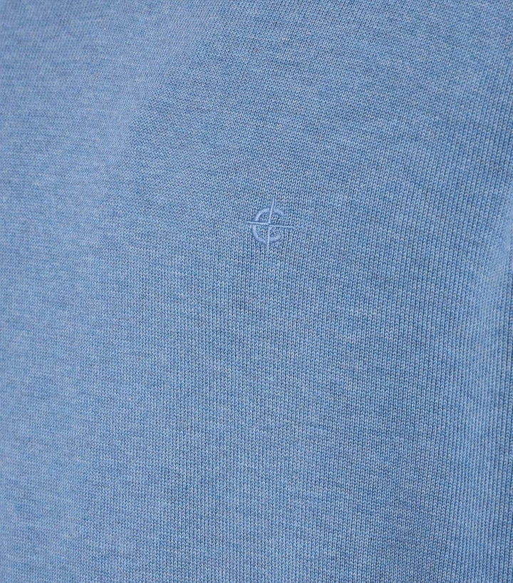 CASAMODA Herren Pullover mit V-Ausschnitt unifarben Elastischer Bund S Blau, S Blau