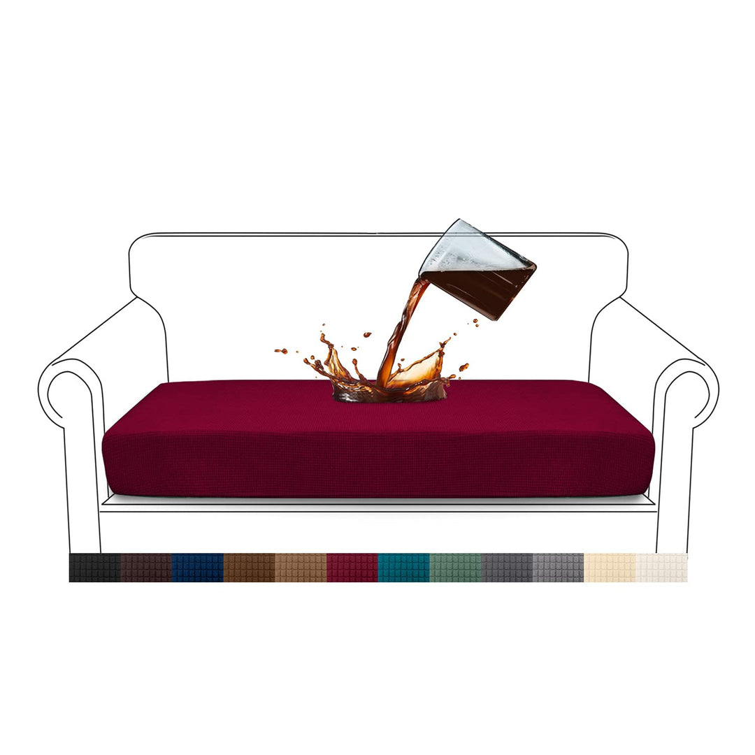 Granbest Premium Wasserdicht Sofa Sitzkissenbezug, High Stretch Jacquard Sitzkissenschutz Sofasitzbe