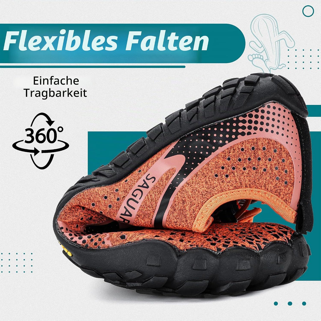SAGUARO Unisex Barfussschuhe Outdoor Zehenschuhe mit Breite Zehenbox &amp; Zero-Drop Sohle Gr.36-48 37 E