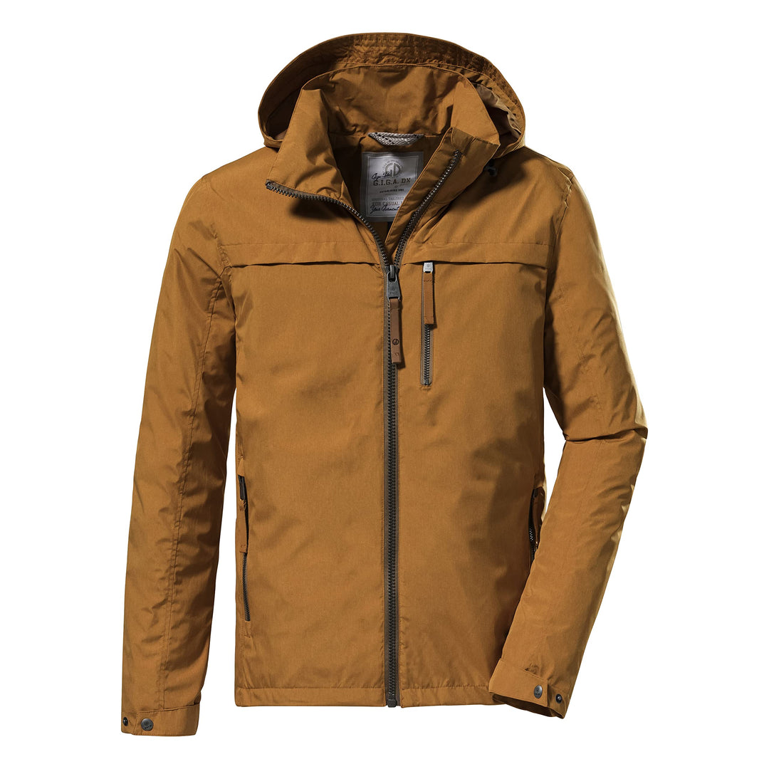 G.I.G.A. DX Herren Gs 12 Mn Jckt Funktionsjacke/Outdoorjacke mit einrollbarer Kapuze M dark curry, M