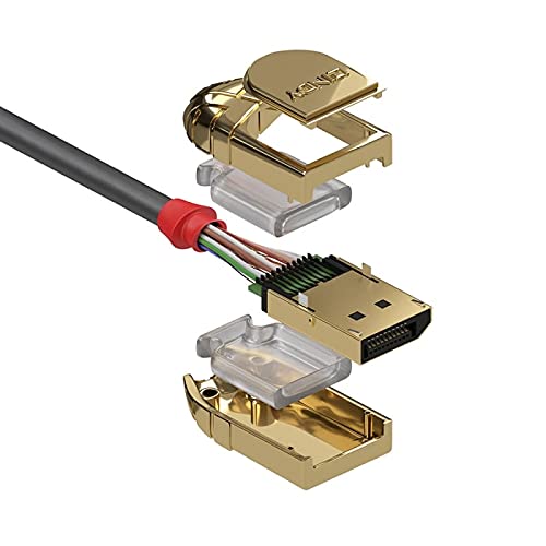 LINDY 36292 2m DisplayPort 1.4 Kabel, Gold Line