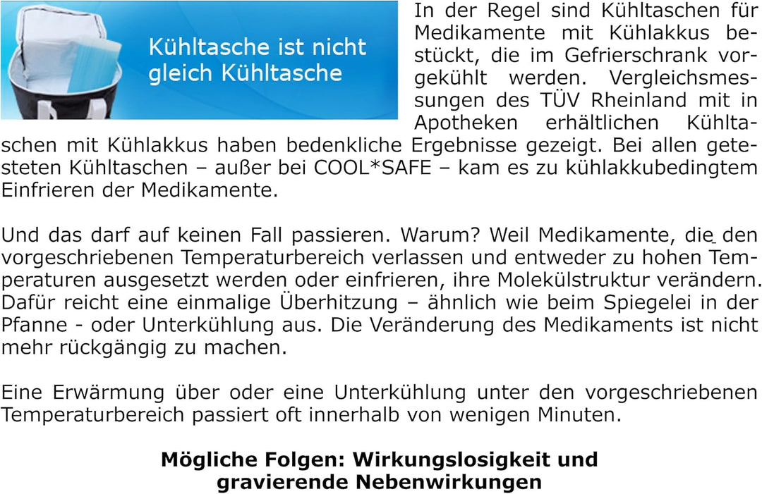 Cool Safe 9080489 Medikamenten-Kühltasche Basic