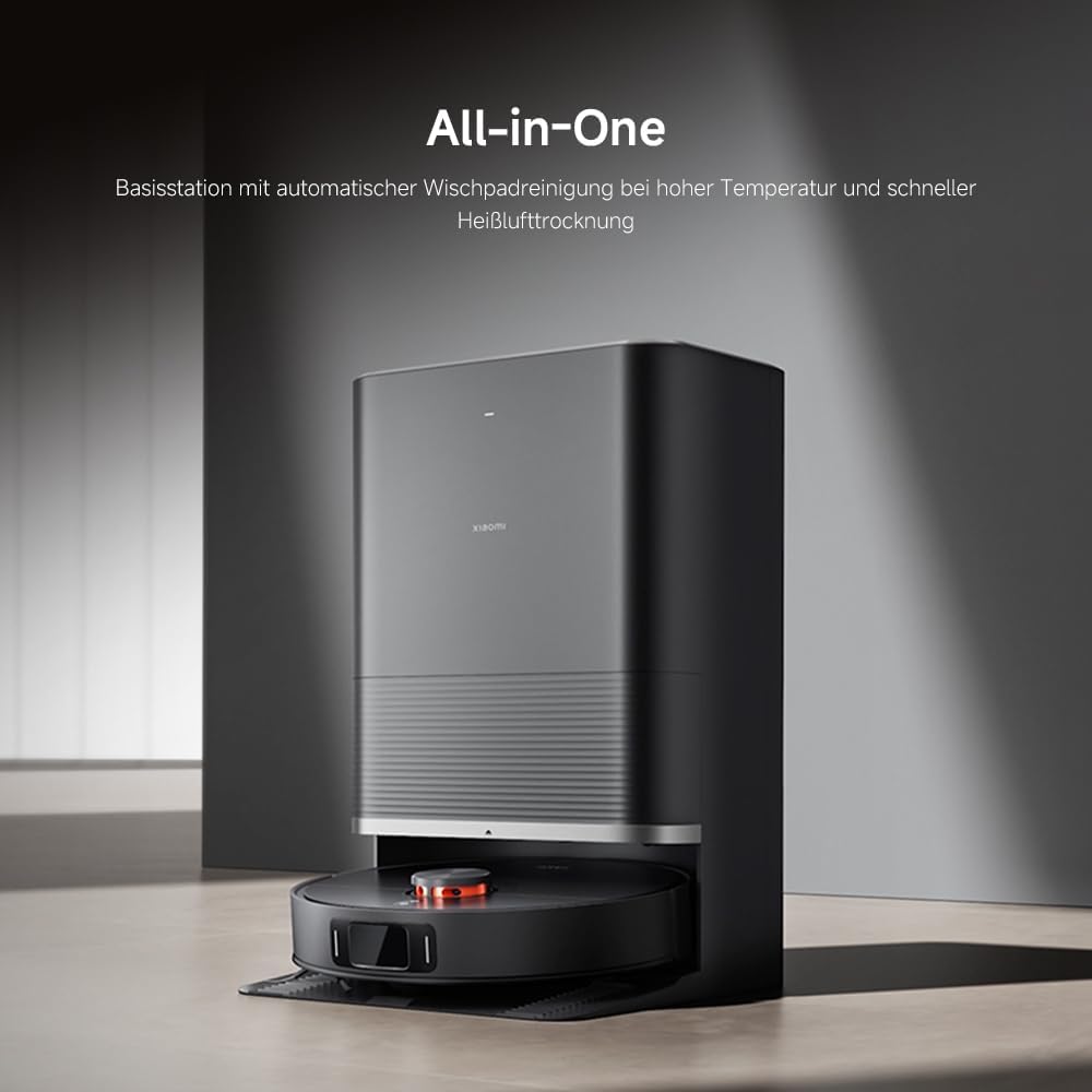 Xiaomi Robot Vacuum X20 Max – 8000 Pa Saugleistung, duales Moppsystem mit Heisswasserreinigung und T