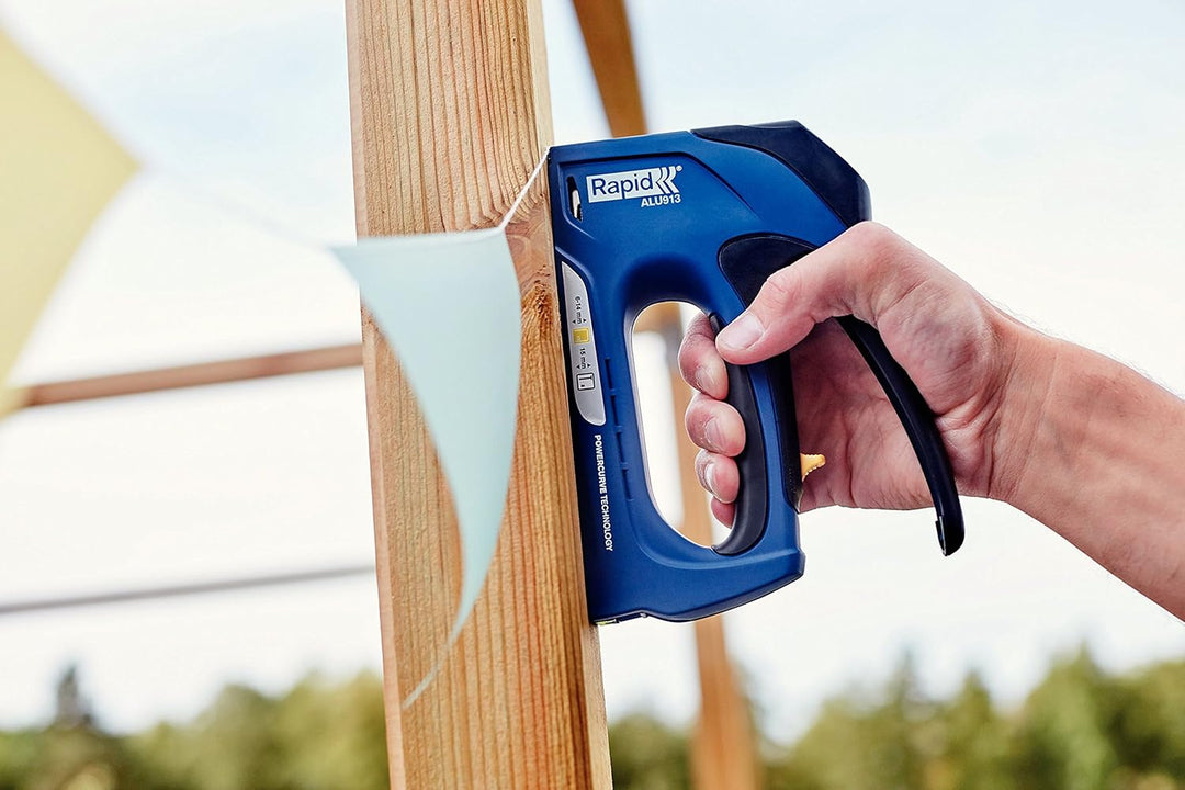 Rapid Handtacker ALU913, Tacker für Holz und Leinwand, 65 % leichter auszulösen, für Klammern Typ 13