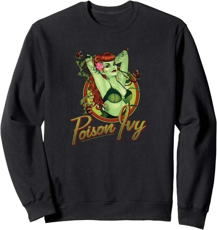 DC Comics Justice League Bombshell Poison Ivy Badge Sweatshirt