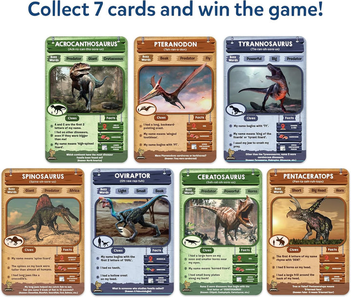 Skillmatics Guess in 10 Deadly Dinosaurs, Kartenspiel mit cleveren Fragen, super unterhaltsames Spie