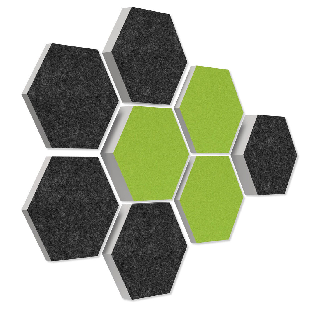 platino24 Schallabsorber COLORE aus Basotec G+ I Akustikpaneele mit Akustikfilz I 3D Wand-Paneele mi