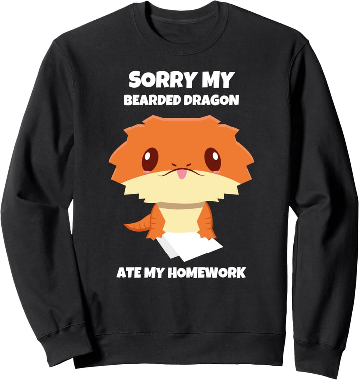 Entschuldigung, mein Bartagame hat meine Hausaufgaben gegessen Süsse Eidechse Beardie Sweatshirt