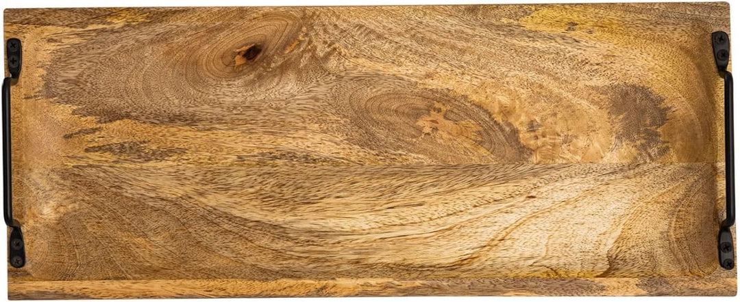 casamia Tablett Serviertablett Dekotablett Holztablett Holz Deko Tablett Mangoholz massiv Farbe Tabl