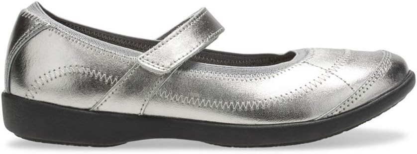 Hush Puppies Unisex-Kinder Reese Mary Jane Schuh 30.5 EU Zinnfarben, 30.5 EU Zinnfarben
