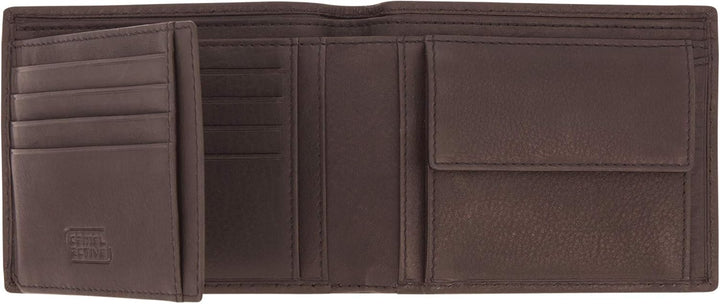 camel active Mali Herren Geldbörse RFID Querformat Leder Mittelgross Braun, Dark Brown
