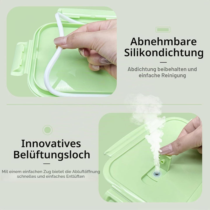 MerryNine Frischhaltedosen mit Deckel, 10 Stück Glas Meal Prep Container Auslaufsicher Luftdicht Gla