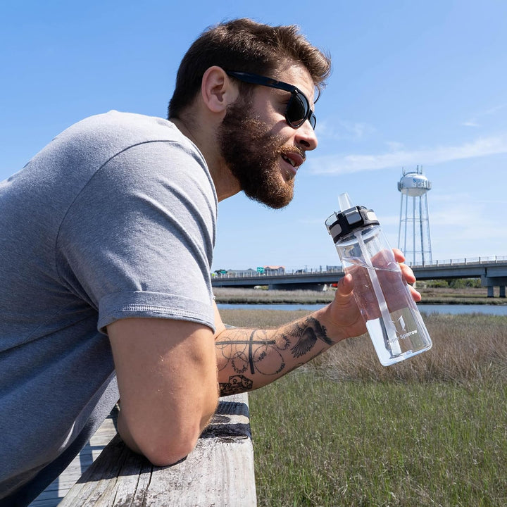 Super Sparrow Trinkflasche - TouchSip Wasserflasche - 500ml, 750ml, 1000ml - BPA-frei - Ideale Sport