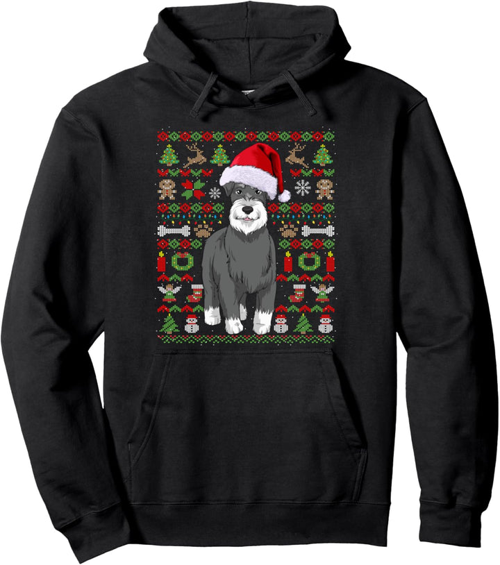 Ugly Christmas Schnauzer Weihnachten Hunde Geschenk Pullover Hoodie