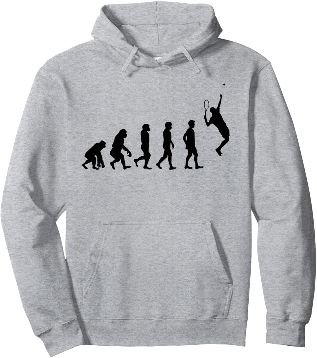 Tennis Evolution Tennisspieler Pullover Hoodie