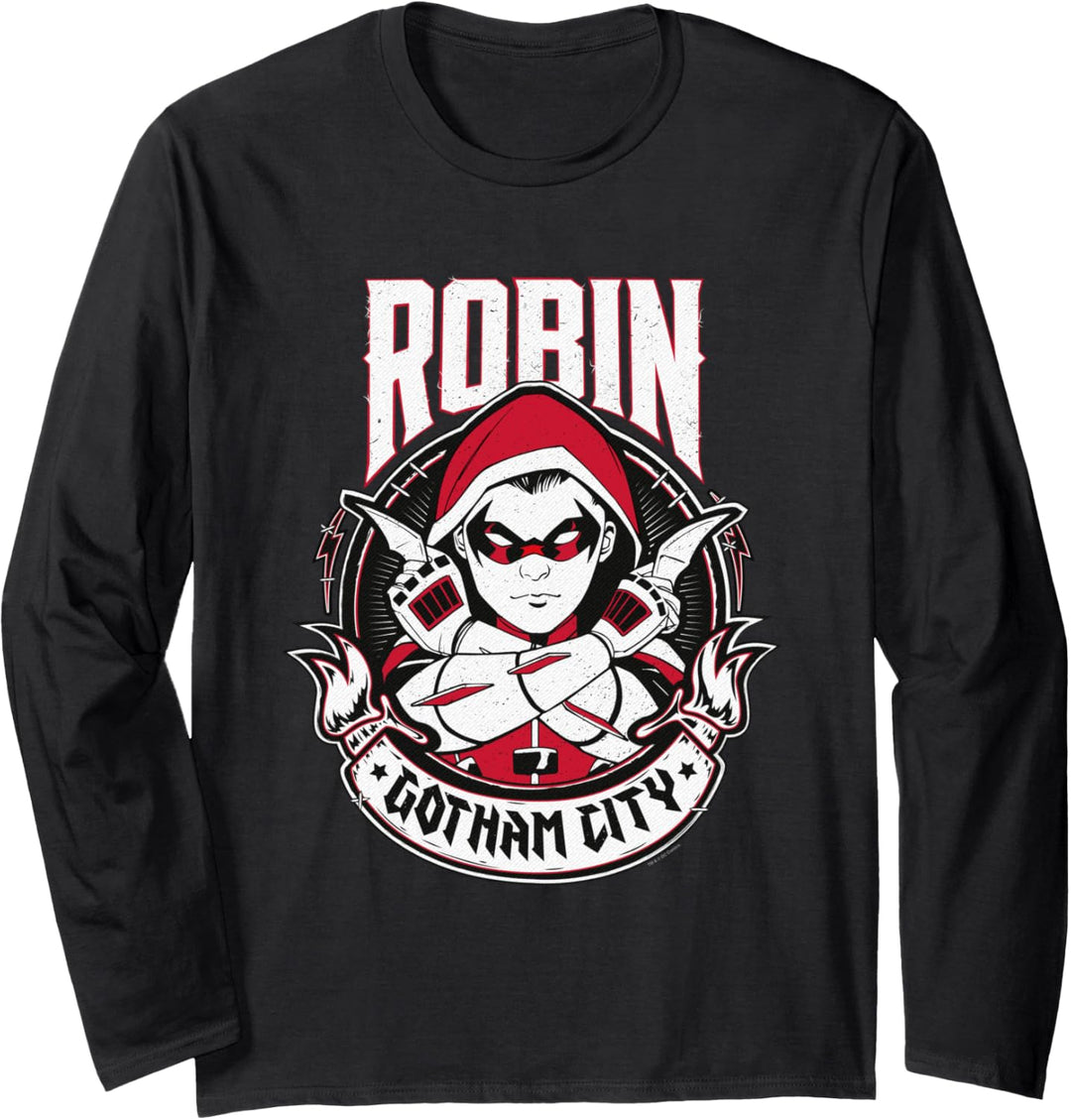 Batman Robin Gotham City Langarmshirt