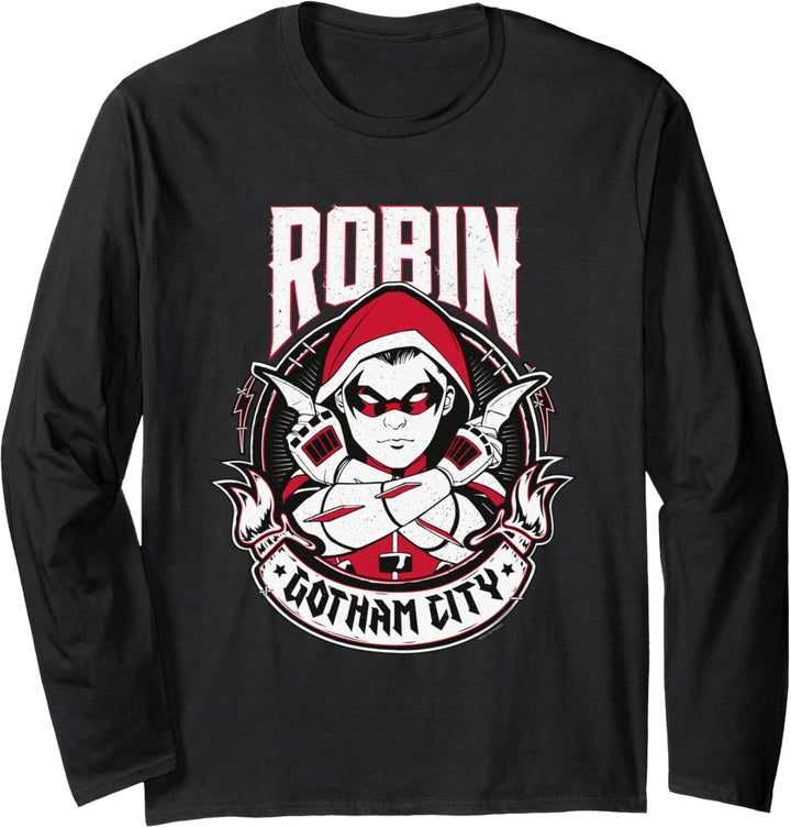 Batman Robin Gotham City Langarmshirt