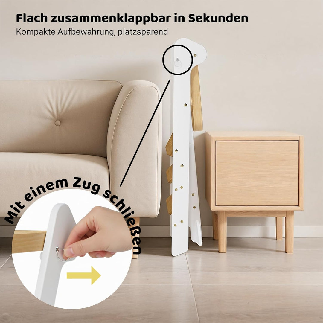 COSYLAND Lernturm ab 1 Jahr klappbar – iF Design Award Gewinner, höhenverstellbarer Lernturm mit Sic
