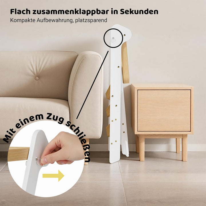 COSYLAND Lernturm ab 1 Jahr klappbar – iF Design Award Gewinner, höhenverstellbarer Lernturm mit Sic