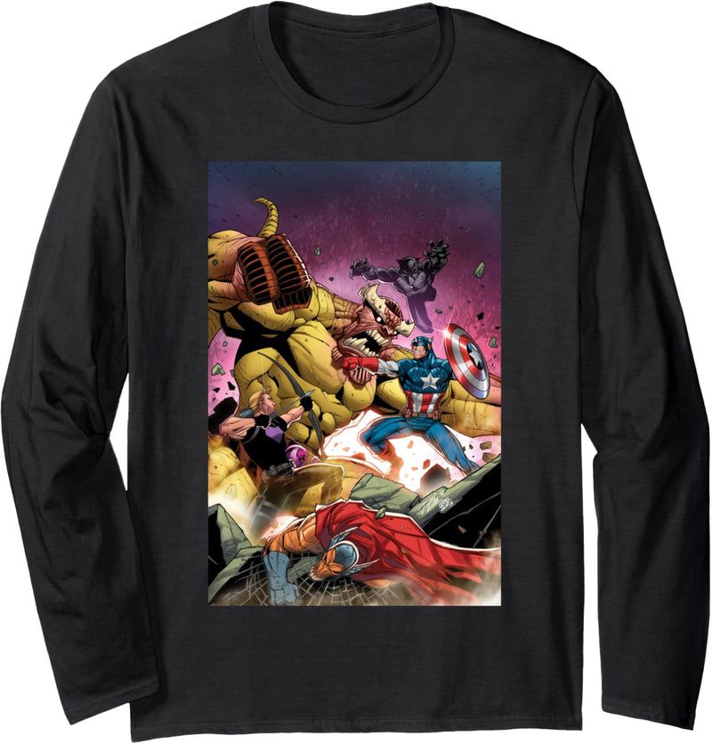 Marvel War of the Realms Captain America Langarmshirt