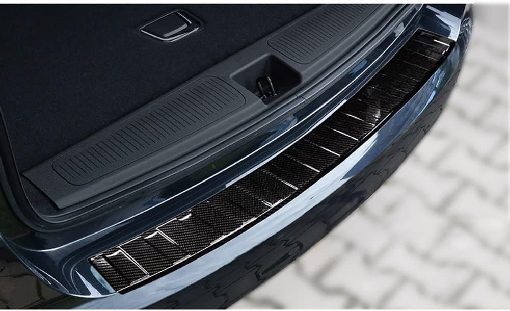 Avisa Echtes 3D Karbon Heckstossstangenschutz kompatibel mit Opel Astra K Sportstourer 2016-2022 'Ri