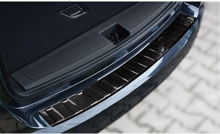 Avisa Echtes 3D Karbon Heckstossstangenschutz kompatibel mit Opel Astra K Sportstourer 2016-2022 'Ri