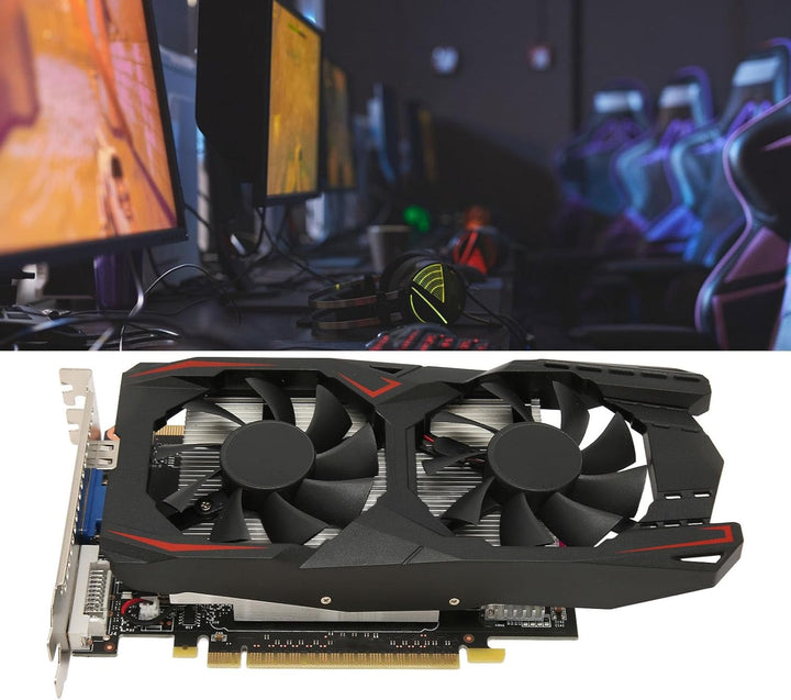 GTX1050Ti Grafikkarte, 2G GDDR5 128 Bit 928 MHz PCI E 2.0 Gaming Grafikkarte, HDR Grafikkarte mit Lü