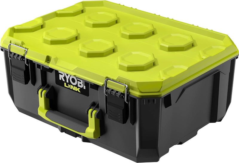 RYOBI LINK Aufbewahrungsbox RSL102 Werkzeugbox M (bis zu 36 kg Tragfähigkeit, Wasserdicht nach IP65)