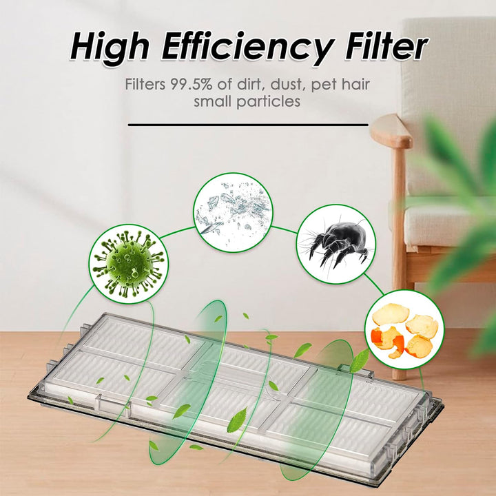(8 Stück) HEPA-Filter für Roborock S7 S7+ S7 MaxV S7 MaxV Plus S7 MaxV Ultra S8 Pro Ultra S8 S8+, Ro