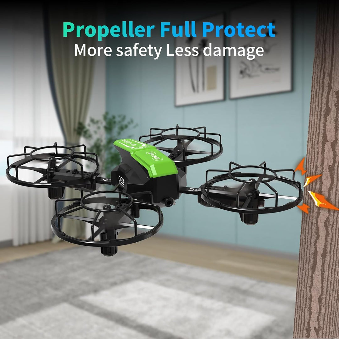 LE-IDEA Zusammengebaut Drone mit Wettbewerbsmodell, RC Quadcopter mit 3 Geschwindigkeitsmodi Headles