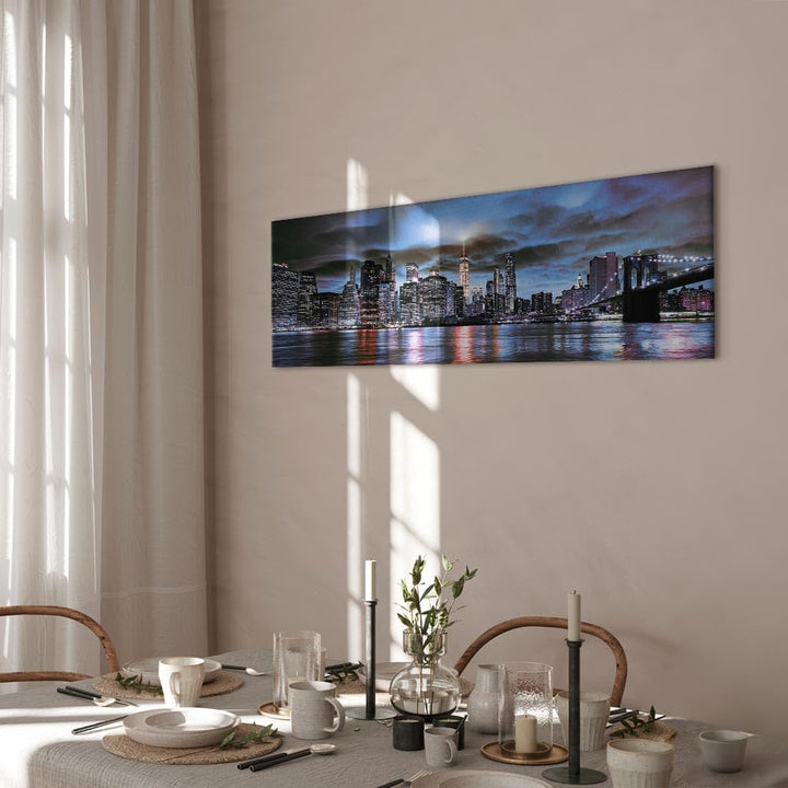 murando - Wandbilder XXL New York 120x40 cm 1 tlg - Wand Deko Vlies Leinwand Bilder Gross Wanddeko W
