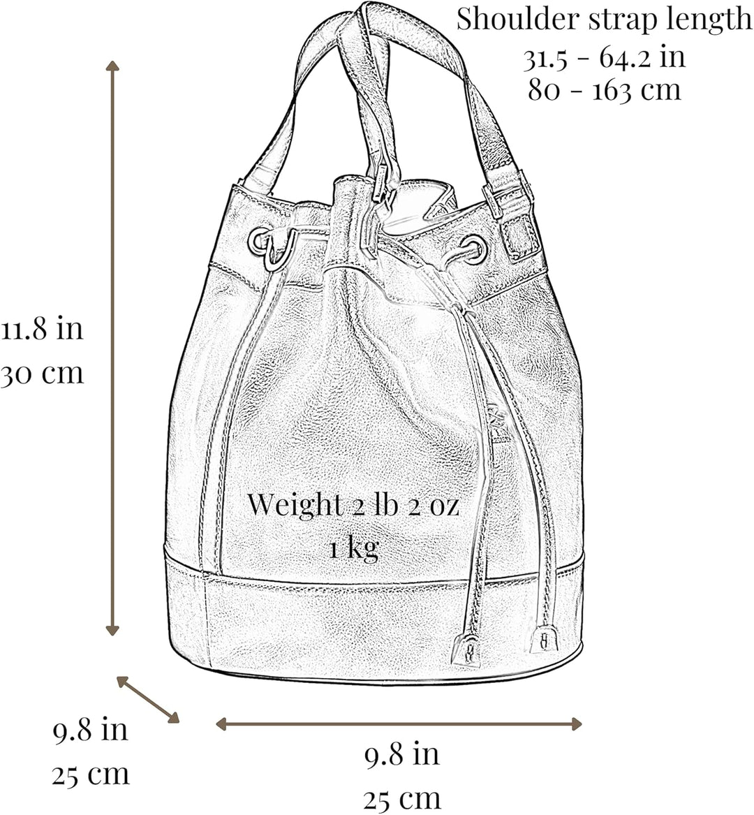 Time Resistance Handtasche aus Leder - Umhängetasche Damen - Tragetasche - Made in Italy - Shopper T