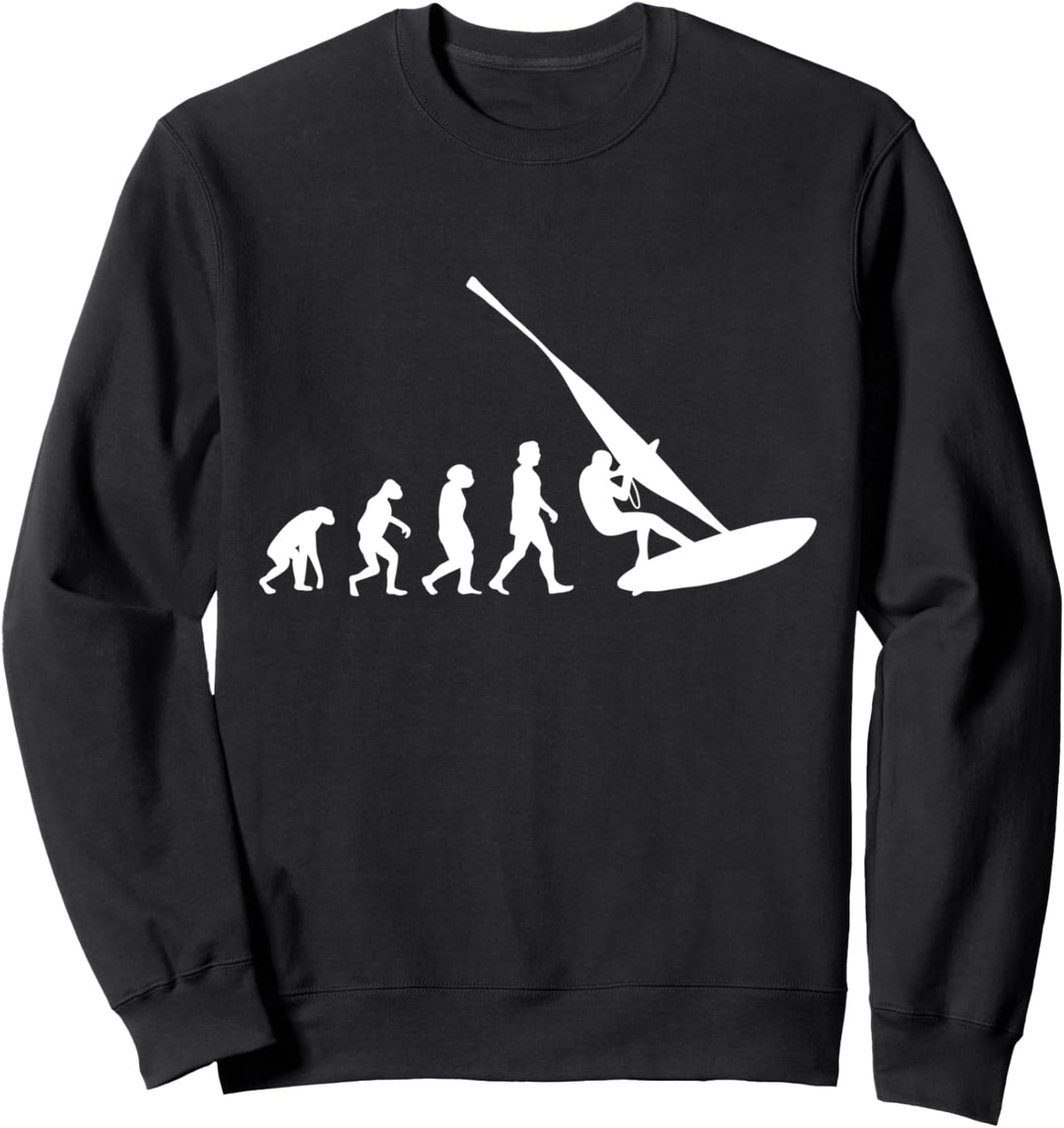 Windsurfer Evolution Windsurfing Surfer Windsurf Sweatshirt